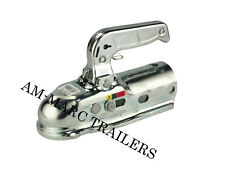 Trailer 50mm Coupling Hitch Braked Heavy Duty Pressed Steel 3000kg