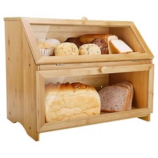 SG Traders Bamboo BreadBin