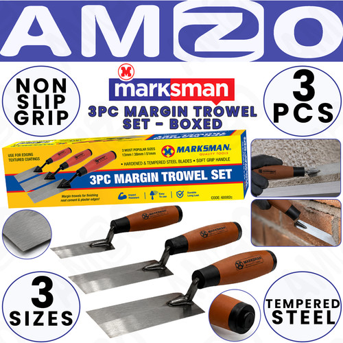 Marksman 3pc margin trowel - marksman,