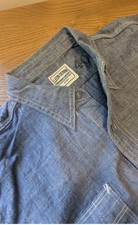 Leon Denim Blue Chambray Shirt Size 40 (Orslow, Real Mccoys)