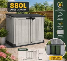 880L Garden Storage Shed Box