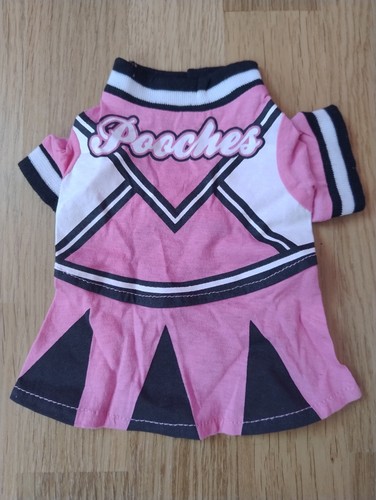 Pink cheerleader dog - dog, dress