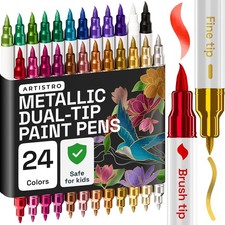 24 Metallic Acrylic Paint