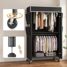 Double rod garment rack - double,