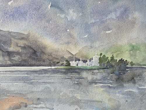 Loch awe scotland - loch, watercolour