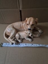 ROYAL DOULTON DOG GOLDEN LABRADOR & PUP No. DA 168 GOLDEN Gloss Finish.