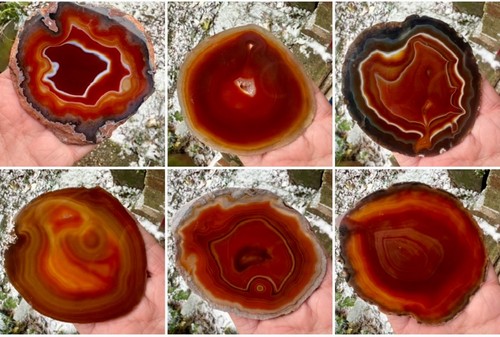Brown mix agate - brown,