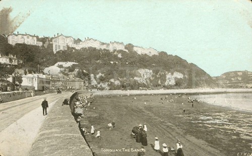 Torquay vintage postcard - torquay,