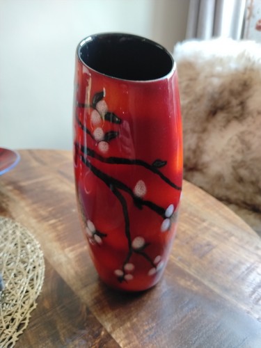 Red orange vase - red/orange,