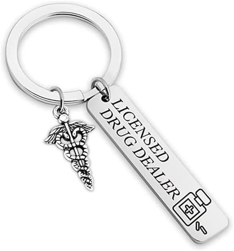 Nurse keychain licensed drug - 'licensed,