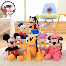 Disney Plush Toys - Mickey, Minnie, Goofy & Pluto - Creative Gifts for All