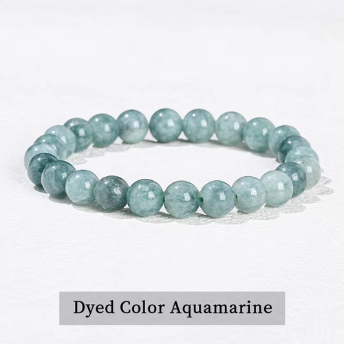 Natural stone beads bracelet - natural,