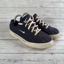 Nike GTS Canvas Court Tennis Skater Trainers Shoes Blue UK 6 Lace Up 2000 VTG