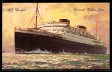 Artist Postcard Passenger Ship