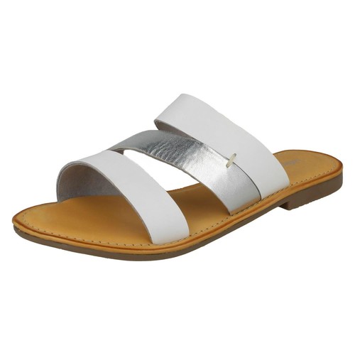 Leather collection ladies flat - leather,