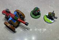 Citadel Warhammer 90s 40K Ork Splatta Kannon and Gretchin Crew