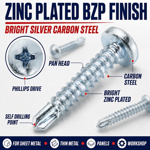 Pan head self drilling tek - head,