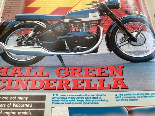 Velocette covered engine - covered,