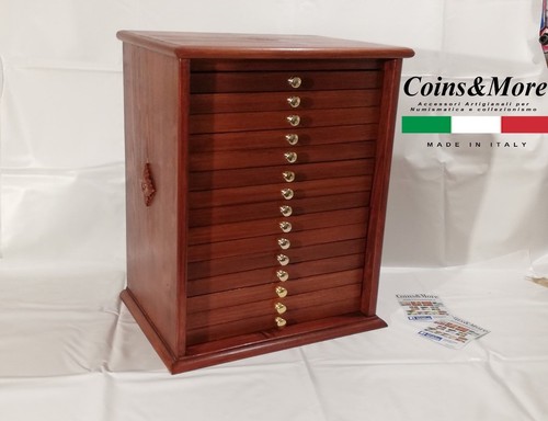 Coin cabinet drawers - 15, blue