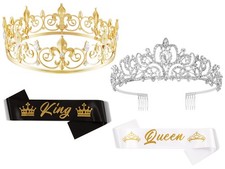 2 Sets Prom King and Queen