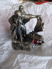 Tudor Mint Banishing Of The Dragon Myth And Magic Pewter Austrian Crystal