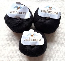 3 balls x 50g Cashmere yarn 