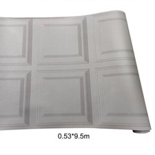 3D Damask Sliver Wave Wallpaper Silver Grey Wall Paper Roll Home Room Wall Decor