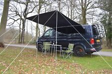 Campervan Caravan Awning sun canopy by WILD EARTH 2.4 X 2.4m MEDIUM GREY SQUARE