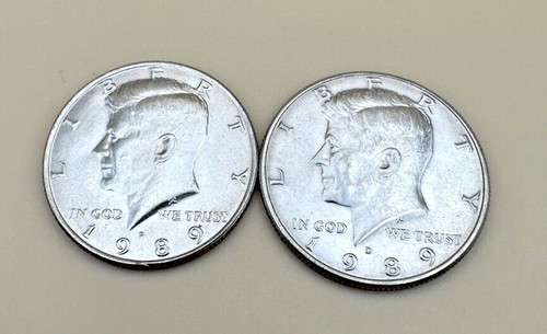 1989 kennedy half dollar - 1989, p