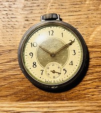 Vintage 1960s WESTCLOX POCKET BEN Mechanical Pocket Watch (Nickel Cased?)