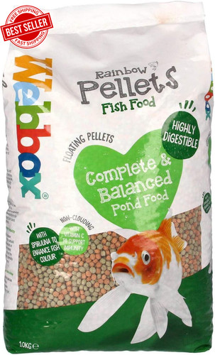 Pond fish food pellets 10kg - pellets,