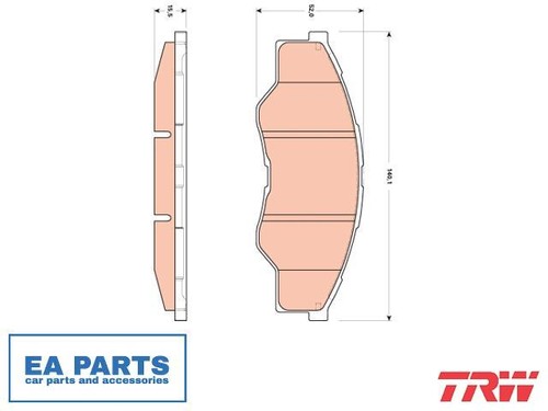 Brake pad set disc - disc,
