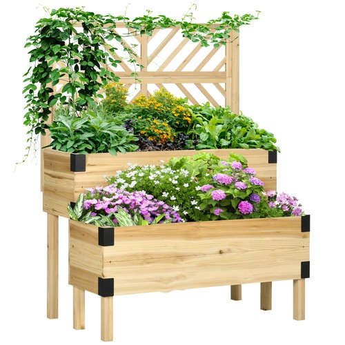 Outdoor raised garden bed - bed, with