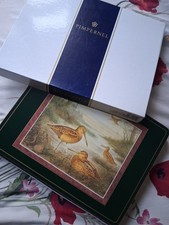 Set Of 6 (+2 Extra) Vintage Table Mats By Pimpernel, Game Birds Vgc