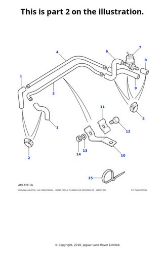 Land rover hose - rover, range