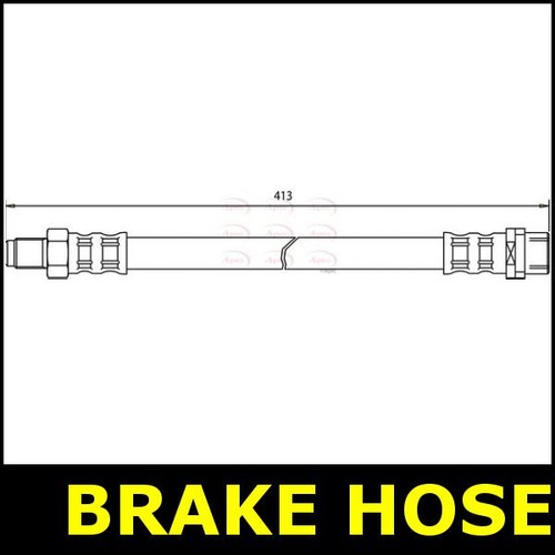 Brake hose front for - for, mercedes