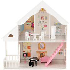 Kids Dollhouse Wooden 2 Storey