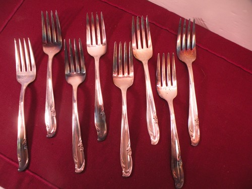 Salad forks rogers mfg - 8-salad,
