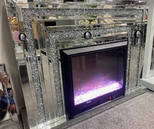 Crushed Crystal Fireplace with