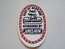 Curling Patch 1982 East of Scotland Ladies Championship sponsored James how Used
