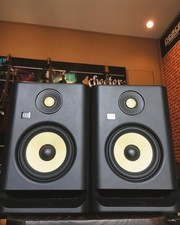 KRK Rokit RP5 G4 Studio Monitor Speakers, 5", Black/Yellow (Pair)