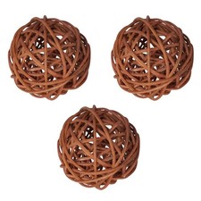 3 Pcs Wicker Rattan Balls Orbs
