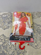 Smiffys Baywatch Lifeguard Costume in Red for Adults, Includes Dress and Cropped