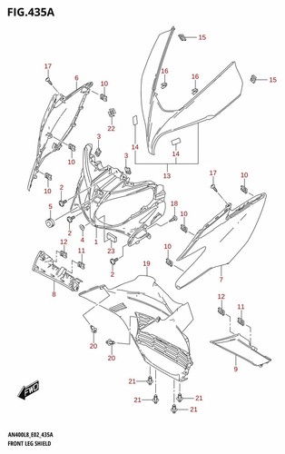 Suzuki genuine clip gsx - genuine, gsx-r750