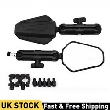2x Folding ADV Motorcycle Mirrors Rearview Mirrors Adventure Mirrors For UTV/ATV