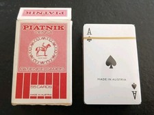 VINTAGE PIATNIK PATIENCE CARDS  , still sealed inside the box. Made in Austria. 