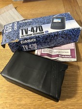 Casio Pocket TV LCD Colour TV-470 Unused in Original Box VHF UHF Analogue