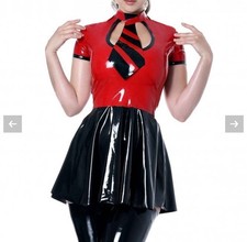 Wesrward bound Rubber Latex Secretary / School Girl Dress Brand New