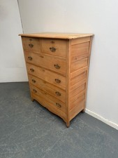 A Lovely Arts & Crafts Satinwood 6 Drawer Chest of Drawers to Wax / Paint