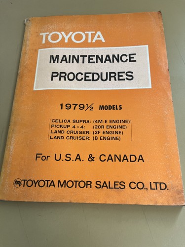 1979 toyota maintenance - 1979,
